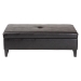 Baxton Studio Sandusky Dark Brown Full Leather Cocktail Ottoman - Y-192-001-dark brown