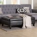 Baxton Studio Sandusky Dark Brown Full Leather Cocktail Ottoman - Y-192-001-dark brown