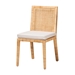 Baxton Studio Sofia Modern and Contemporary Natural Finished Wood and Rattan Dining Chair - Sofia-Natural-DC