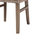 bali & pari Enver Modern Bohemian Grey Rattan and Brown Wood Dining Chair - Enver-Grey Natural Rattan-DC